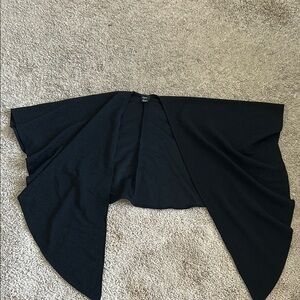 Cejon Black Asymmetrical Resort Blouse